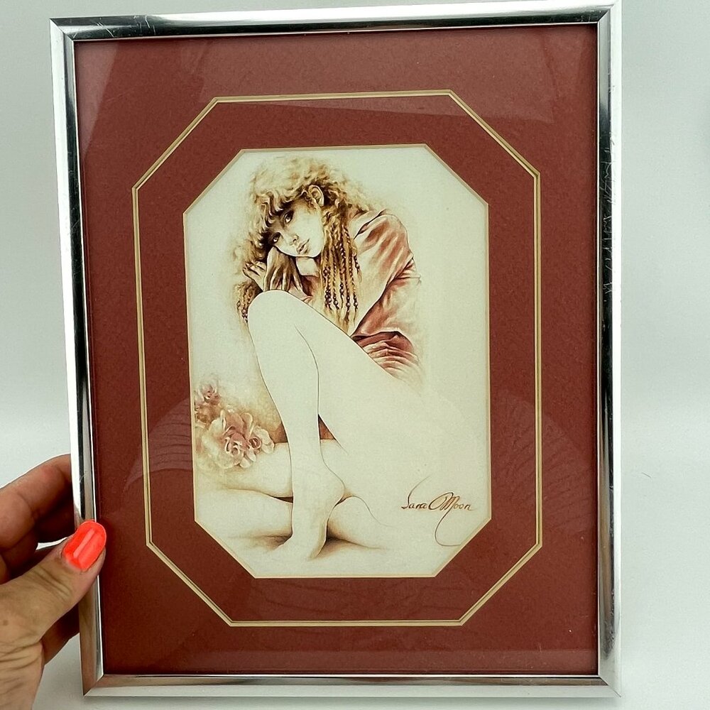 Vintage 80s Sara Moon print, choice between: Romantic, Tristesse, for each